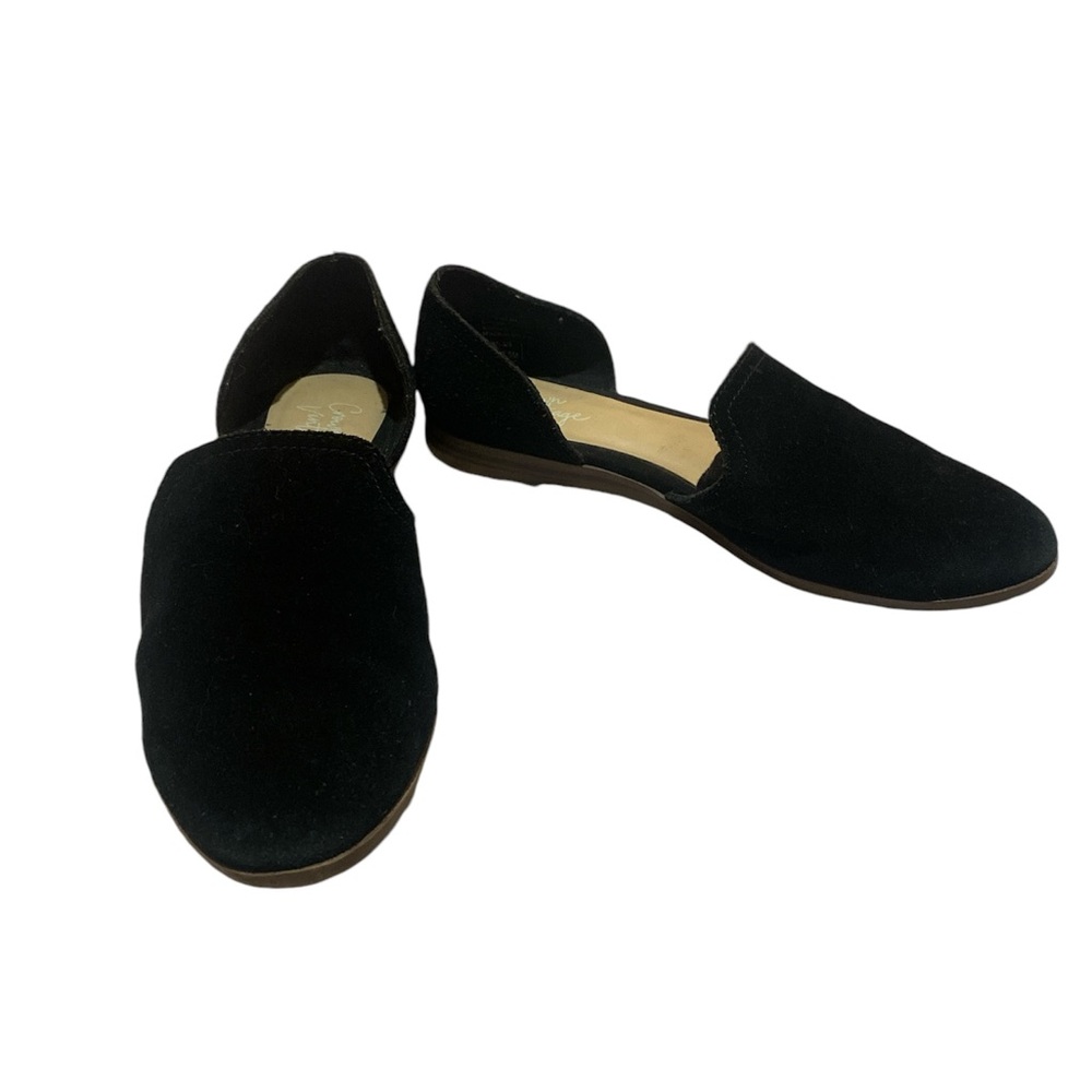 Crown Vintage Black Suede Loafers